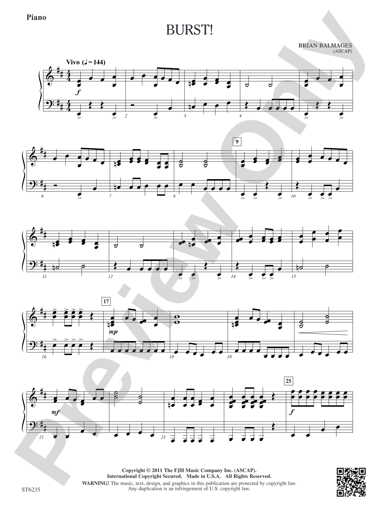 Burst!: Piano