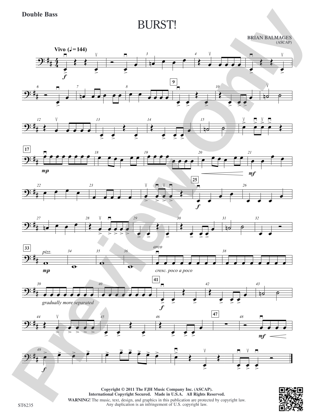 Burst!: Double Bass