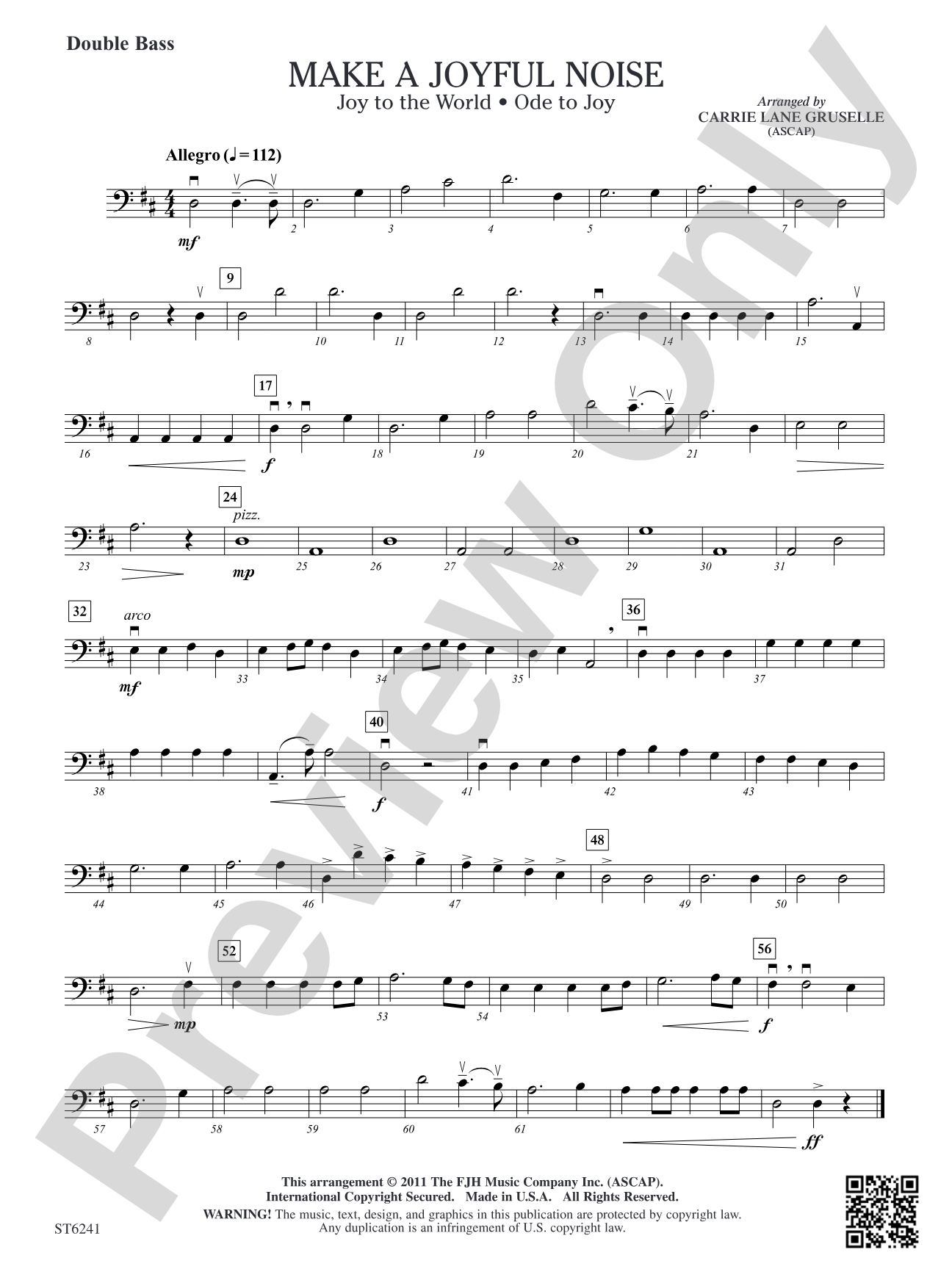 Make a Joyful Noise: Double Bass