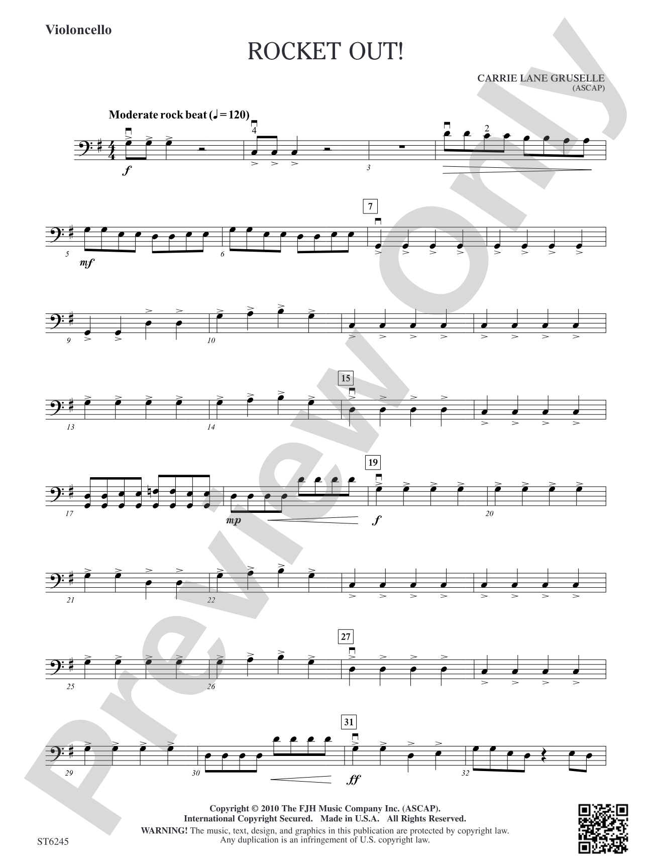 Rocket Out!: Violoncello