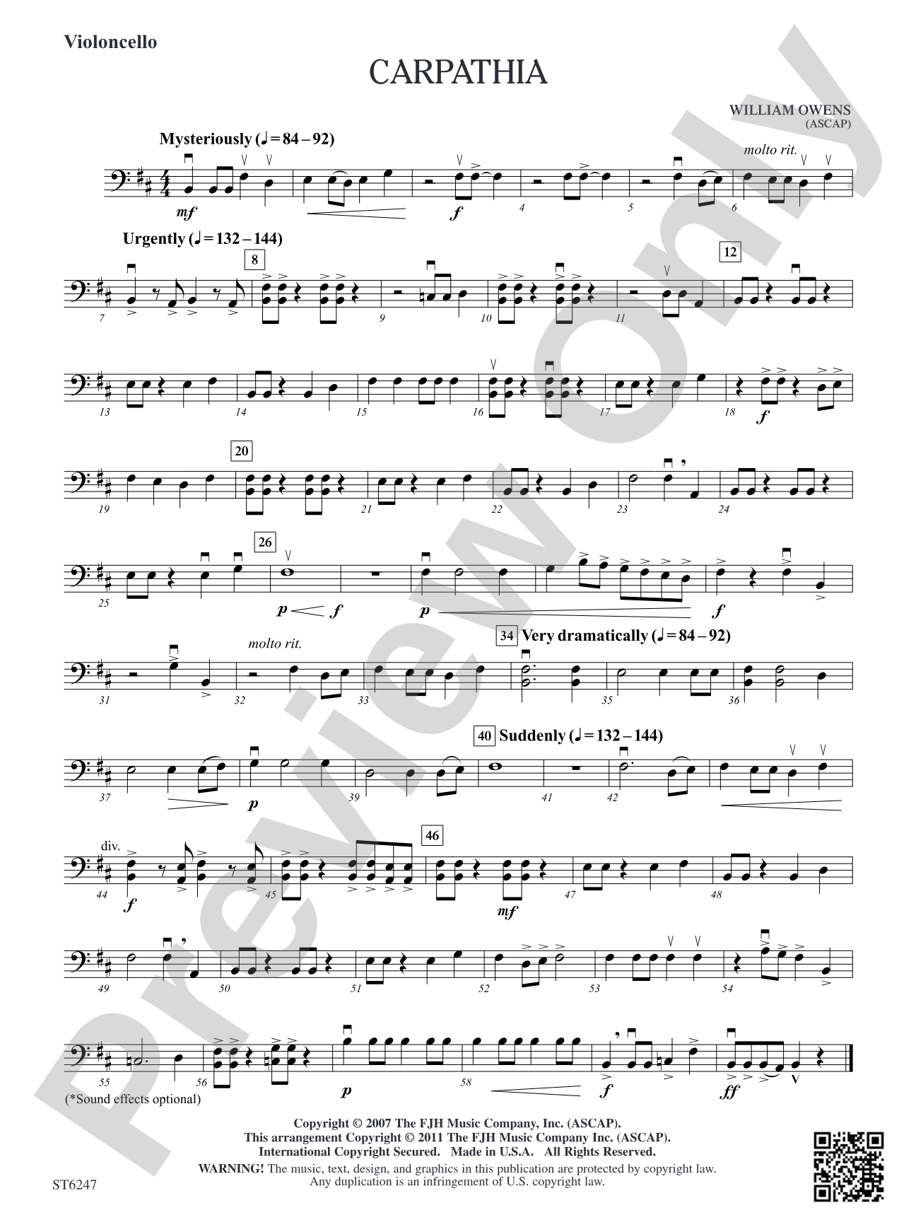 Carpathia: Violoncello