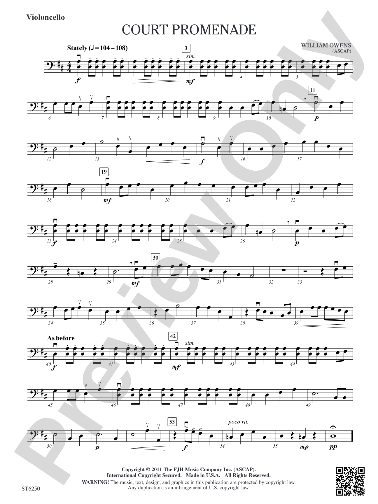 Court Promenade: Violoncello