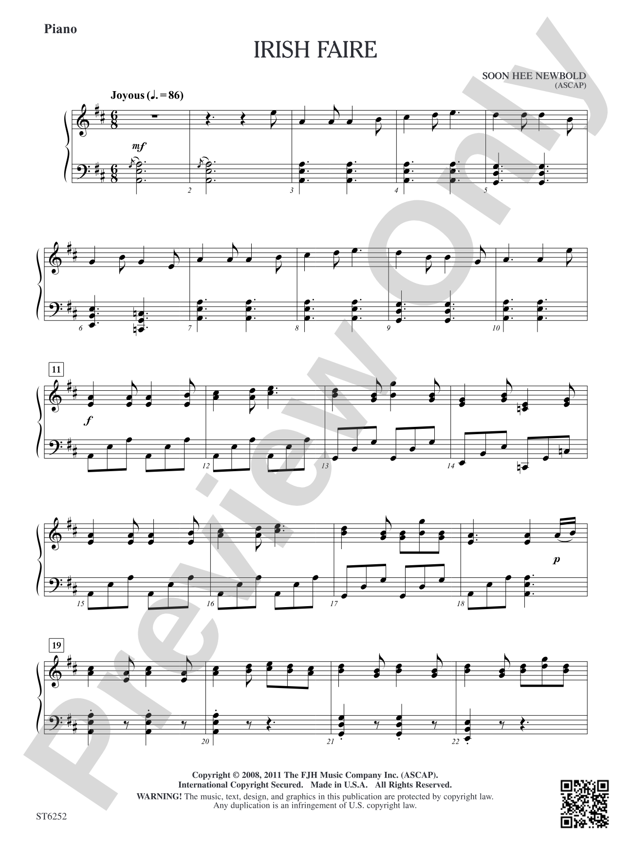 Irish Faire: Piano
