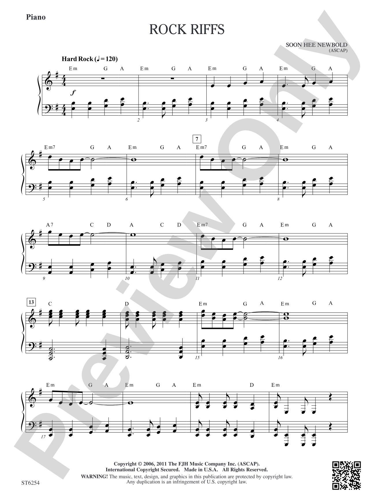Rock Riffs: Piano