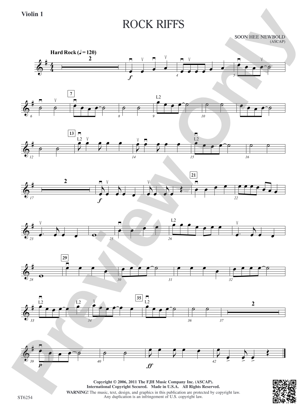 Rock Riffs: Violin 1