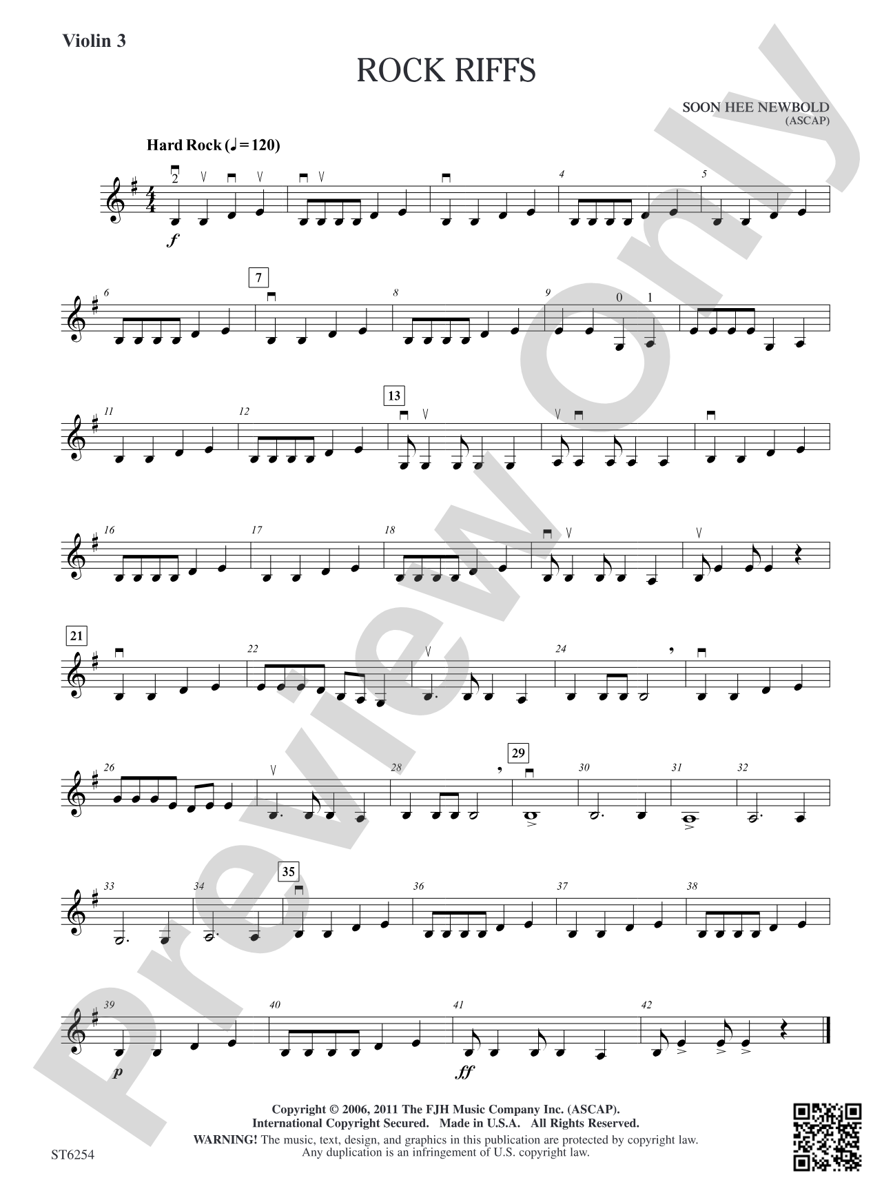 Rock Riffs: Violin 3 (Viola T.C.)