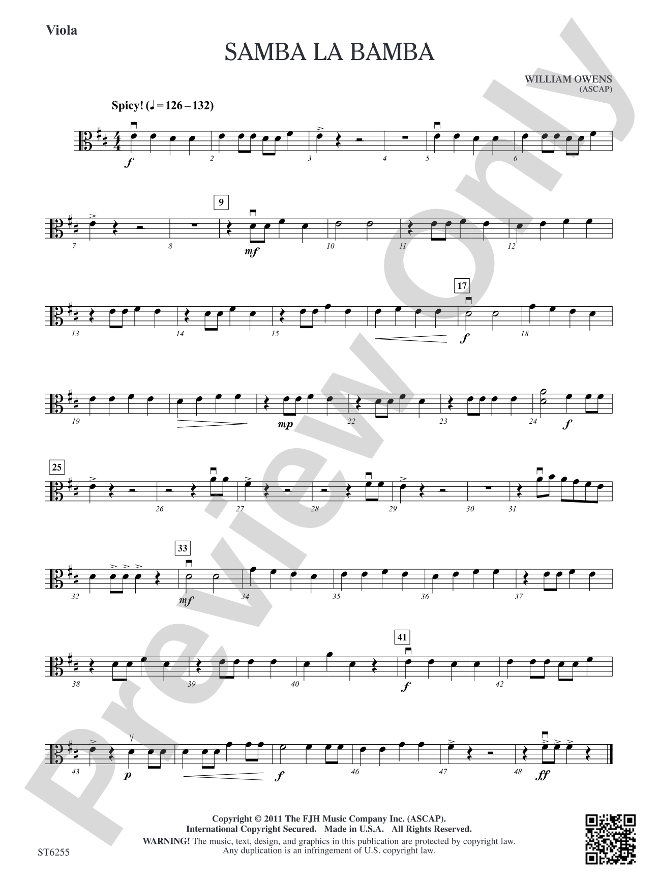 Samba La Bamba: Viola