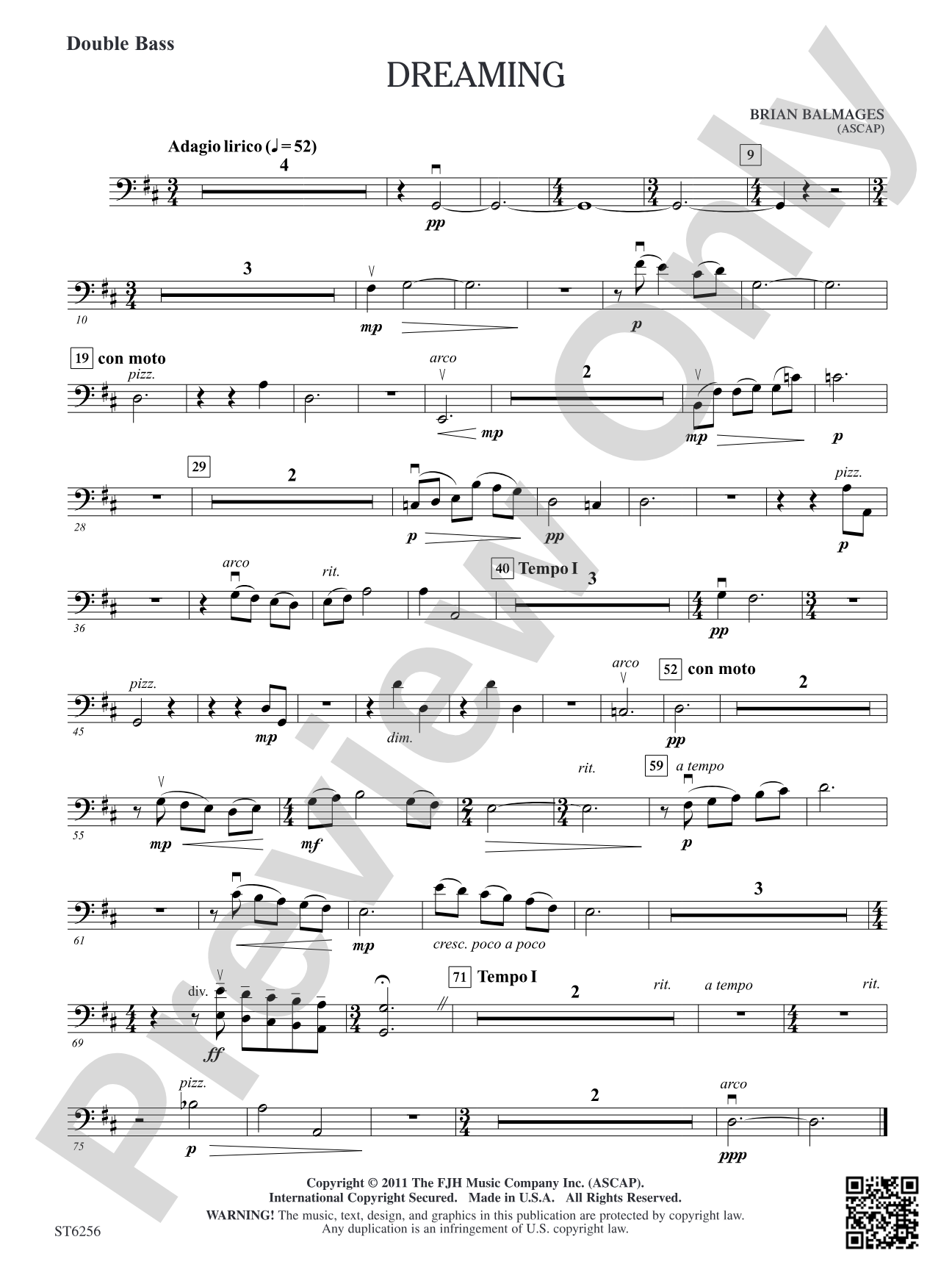 Dreaming: Double Bass