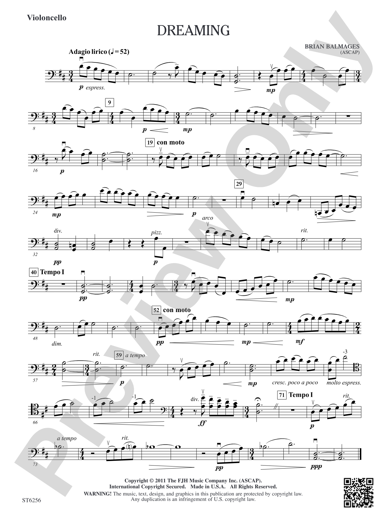 Dreaming: Violoncello