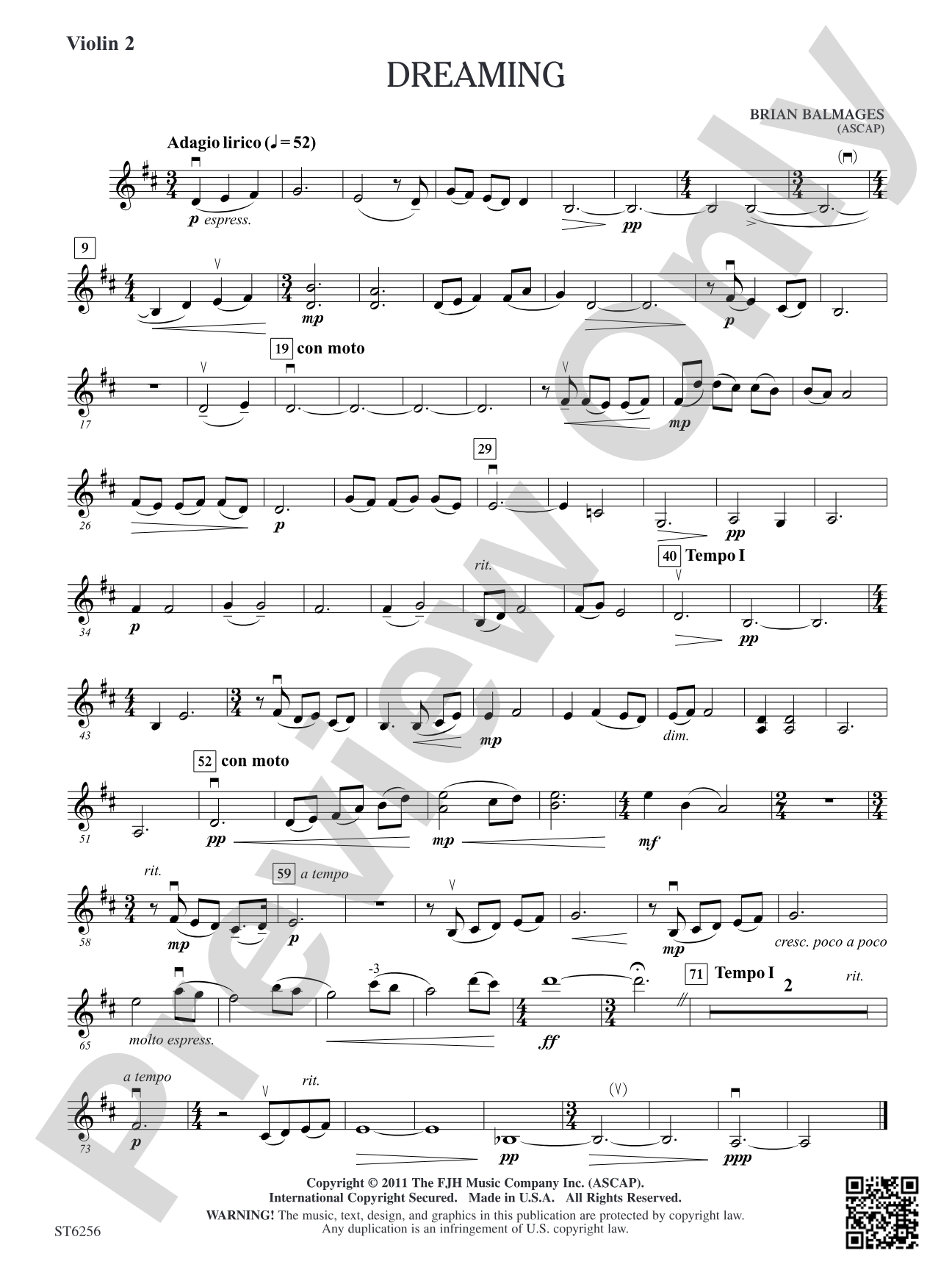 Dreaming: Violin 2
