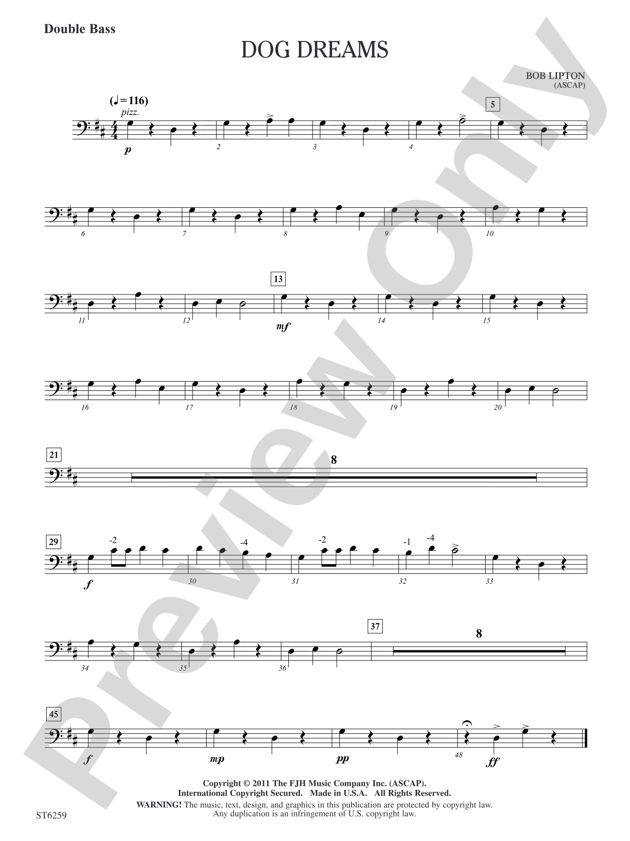 Dog Dreams: Double Bass