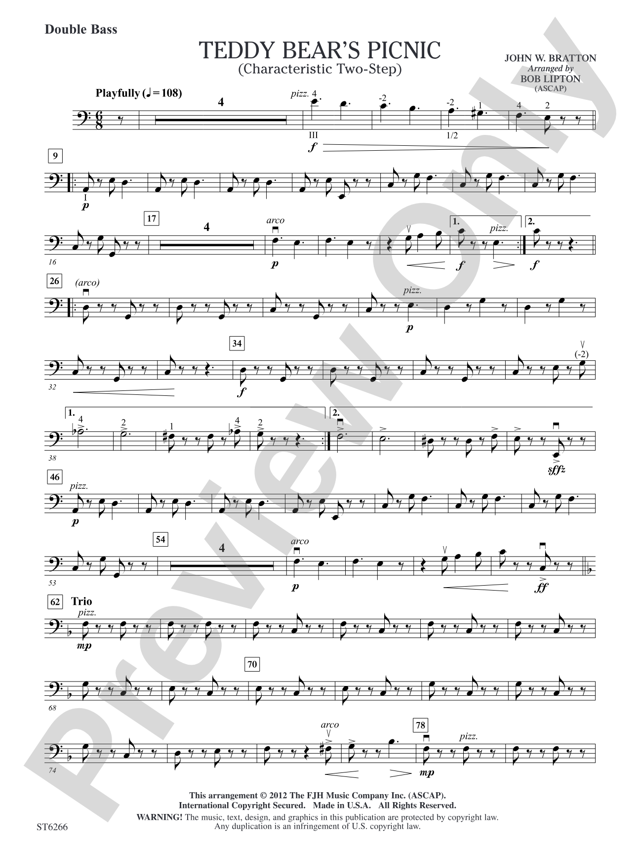Teddy Bear's Picnic: Double Bass