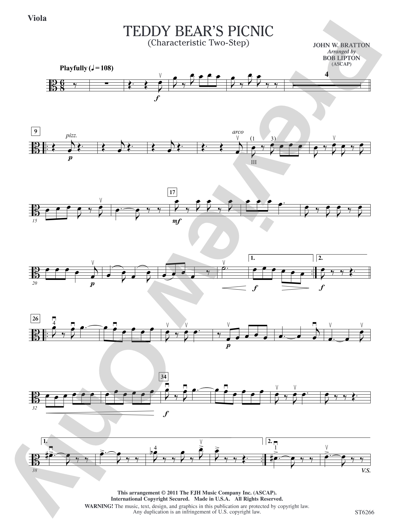 Teddy Bear's Picnic: Viola