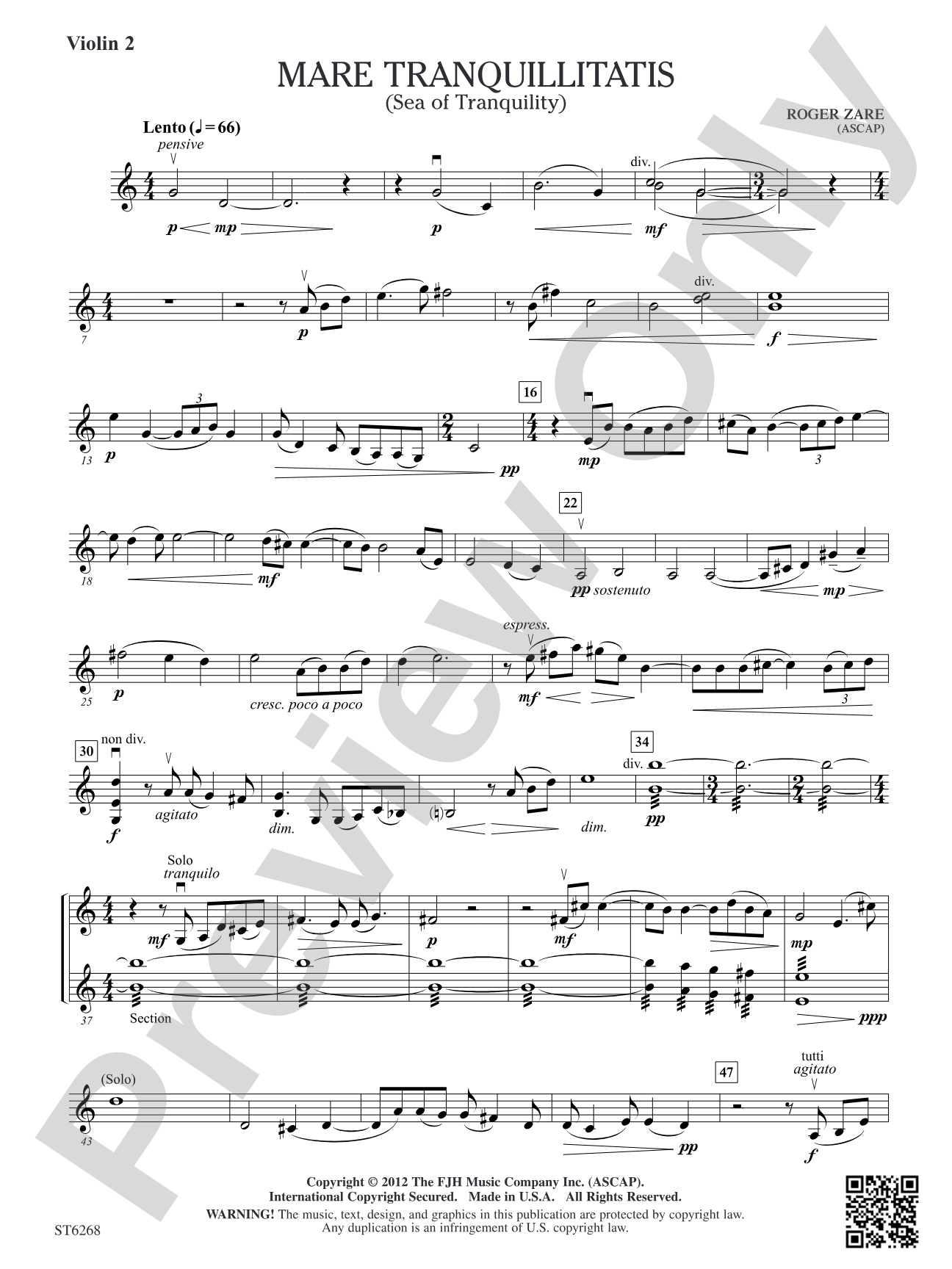 Mare Tranquillitatis: Violin 2