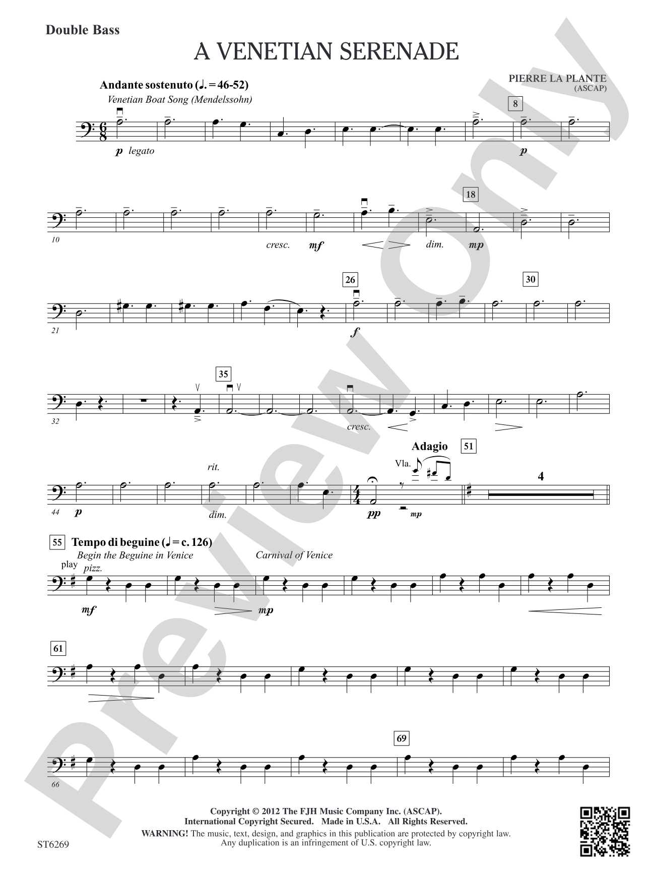 A Venetian Serenade: Double Bass