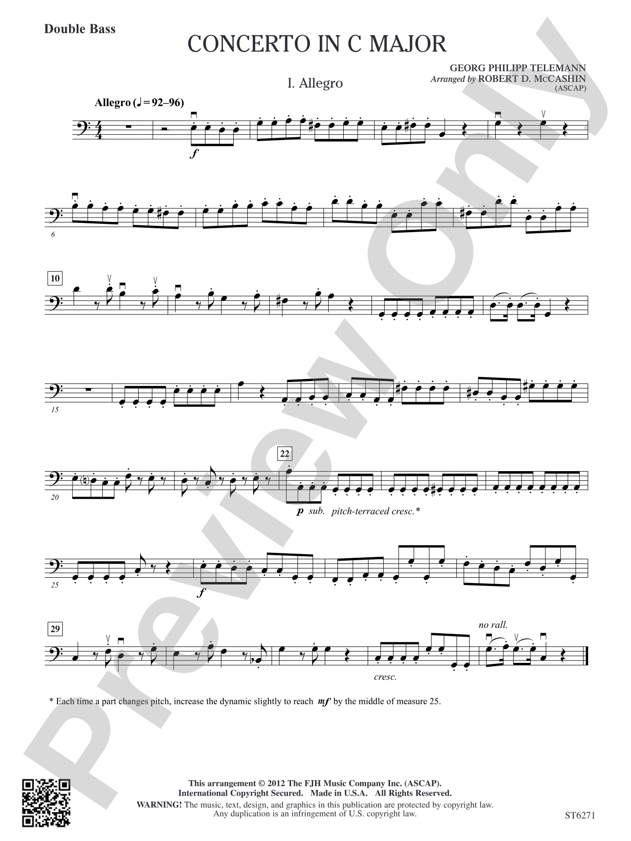 Concerto in C Major: Double Bass
