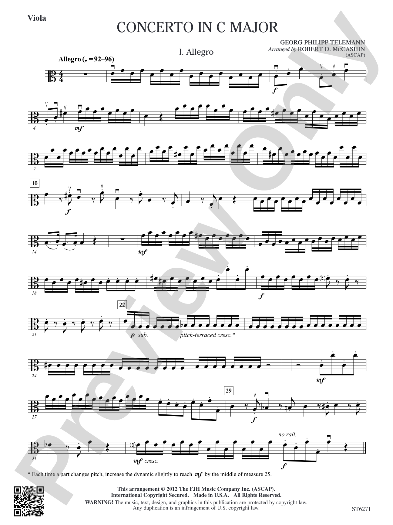 Concerto in C Major: Viola