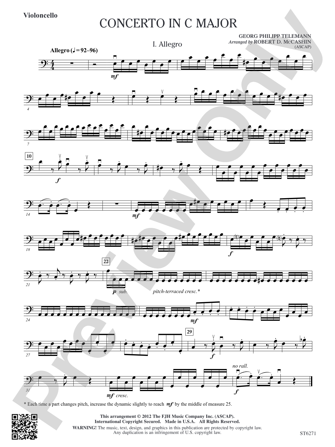 Concerto in C Major: Violoncello
