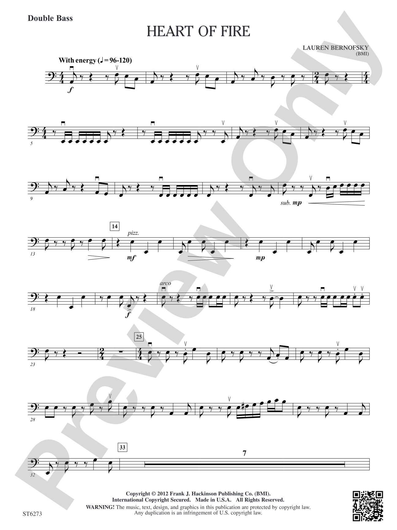Heart of Fire: Double Bass