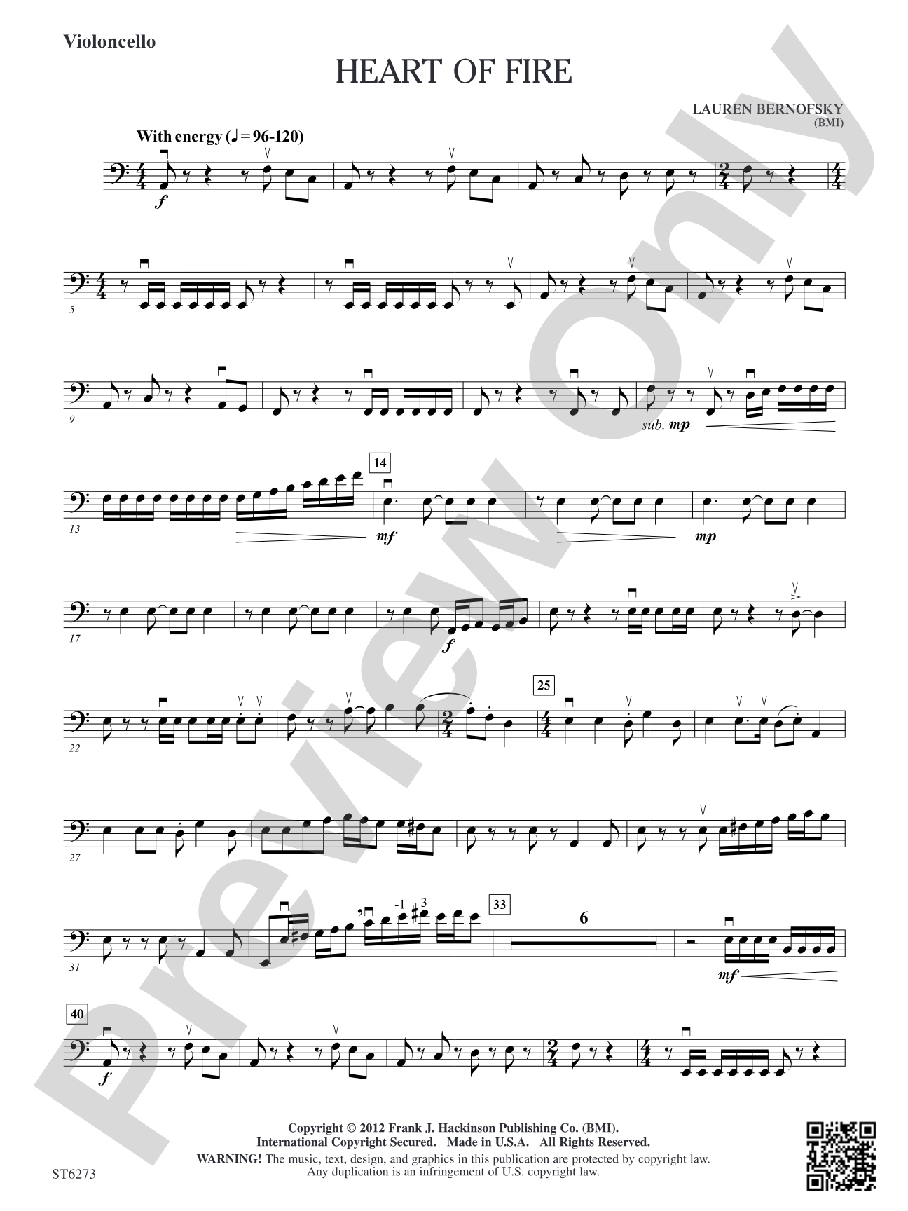 Heart of Fire: Violoncello