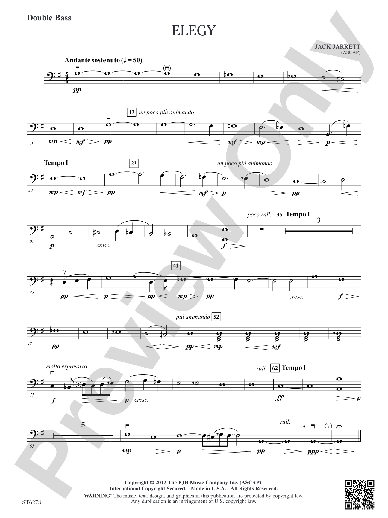 Elegy: Double Bass