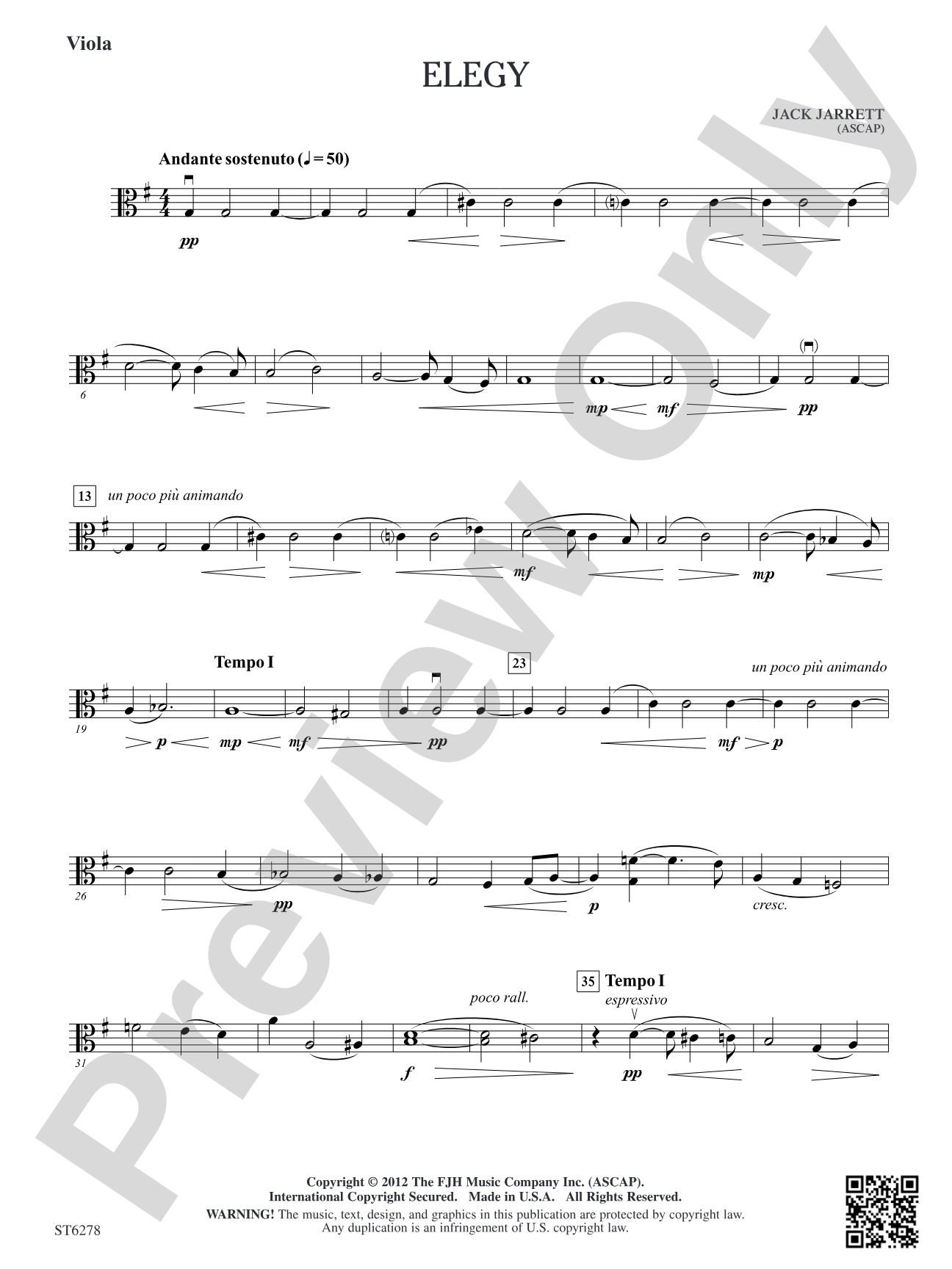 Elegy: Viola