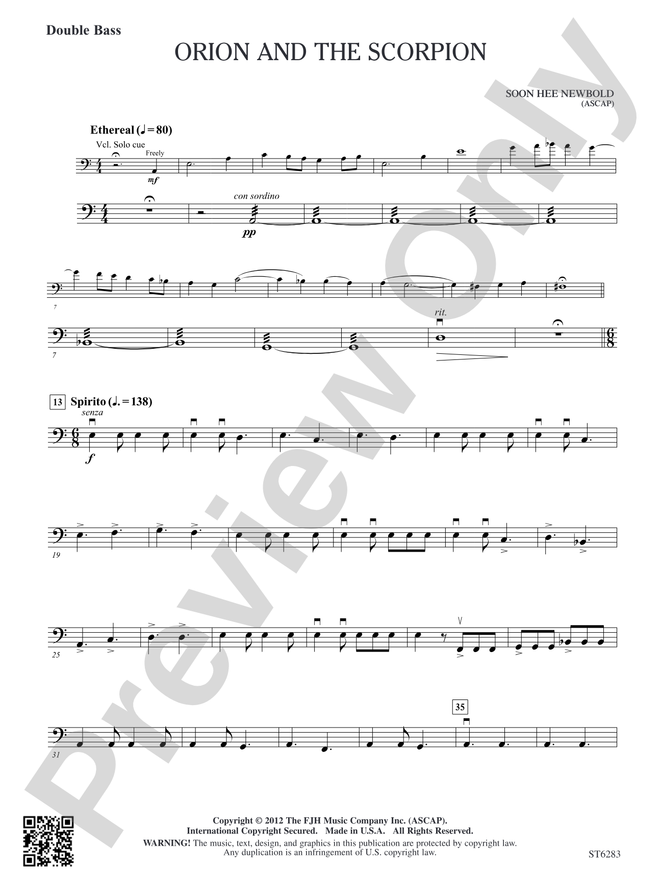 Orion and the Scorpion: Double Bass