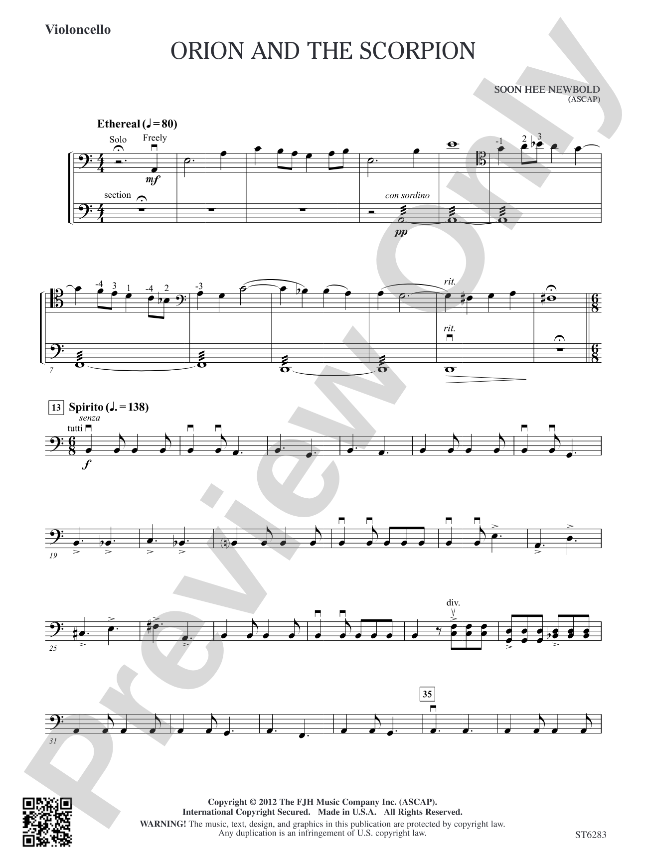 Orion and the Scorpion: Violoncello