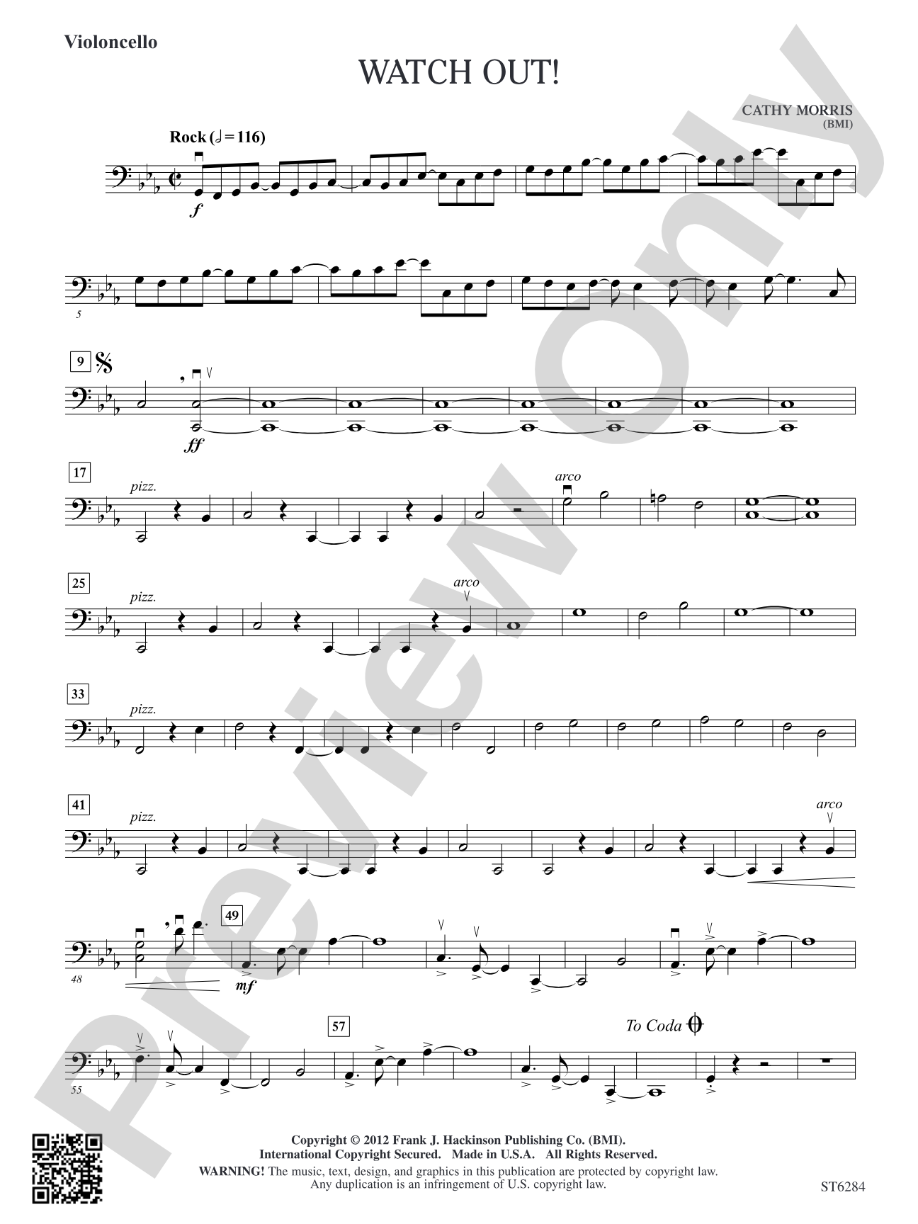 Watch Out!: Violoncello
