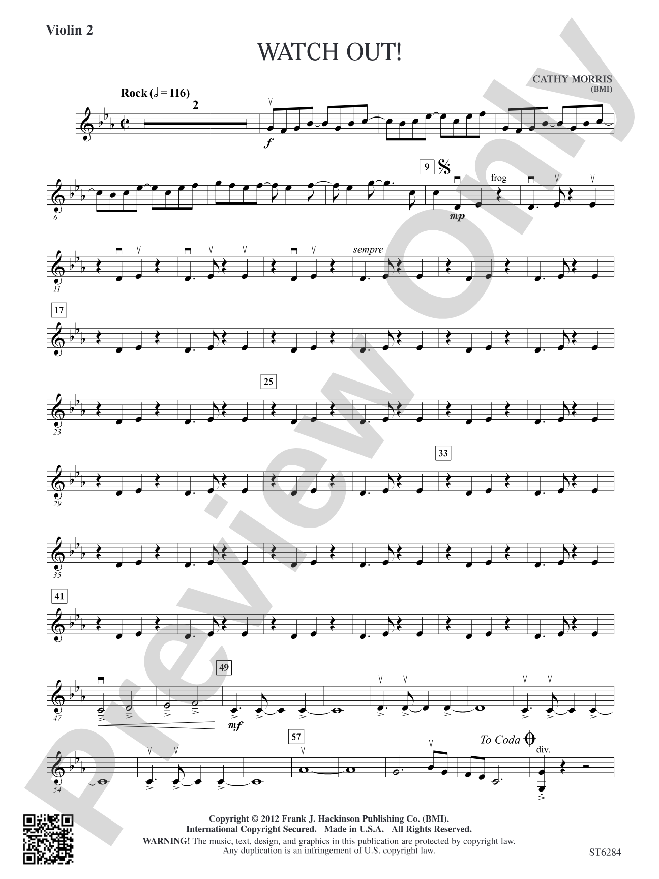 Watch Out!: Violin 2
