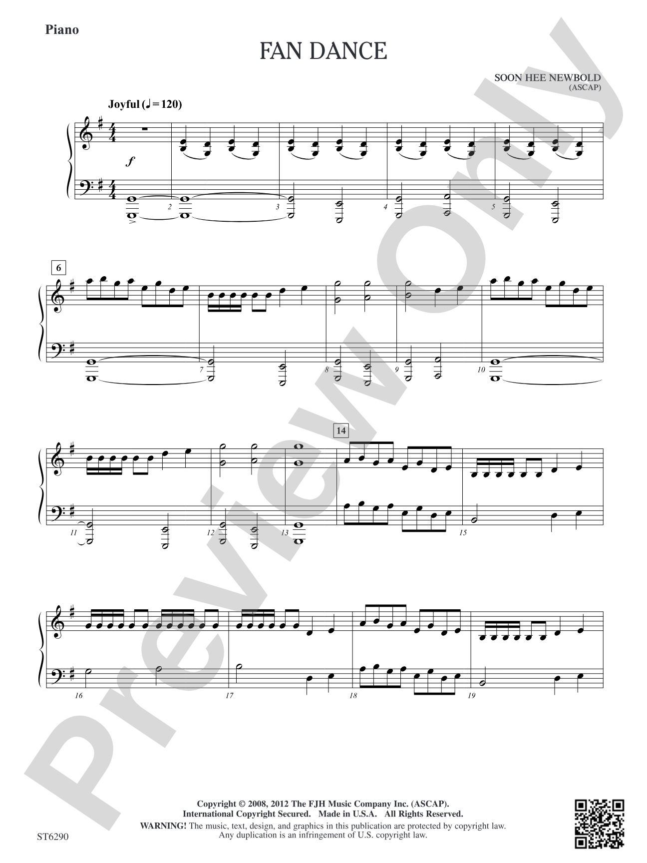 Fan Dance: Piano