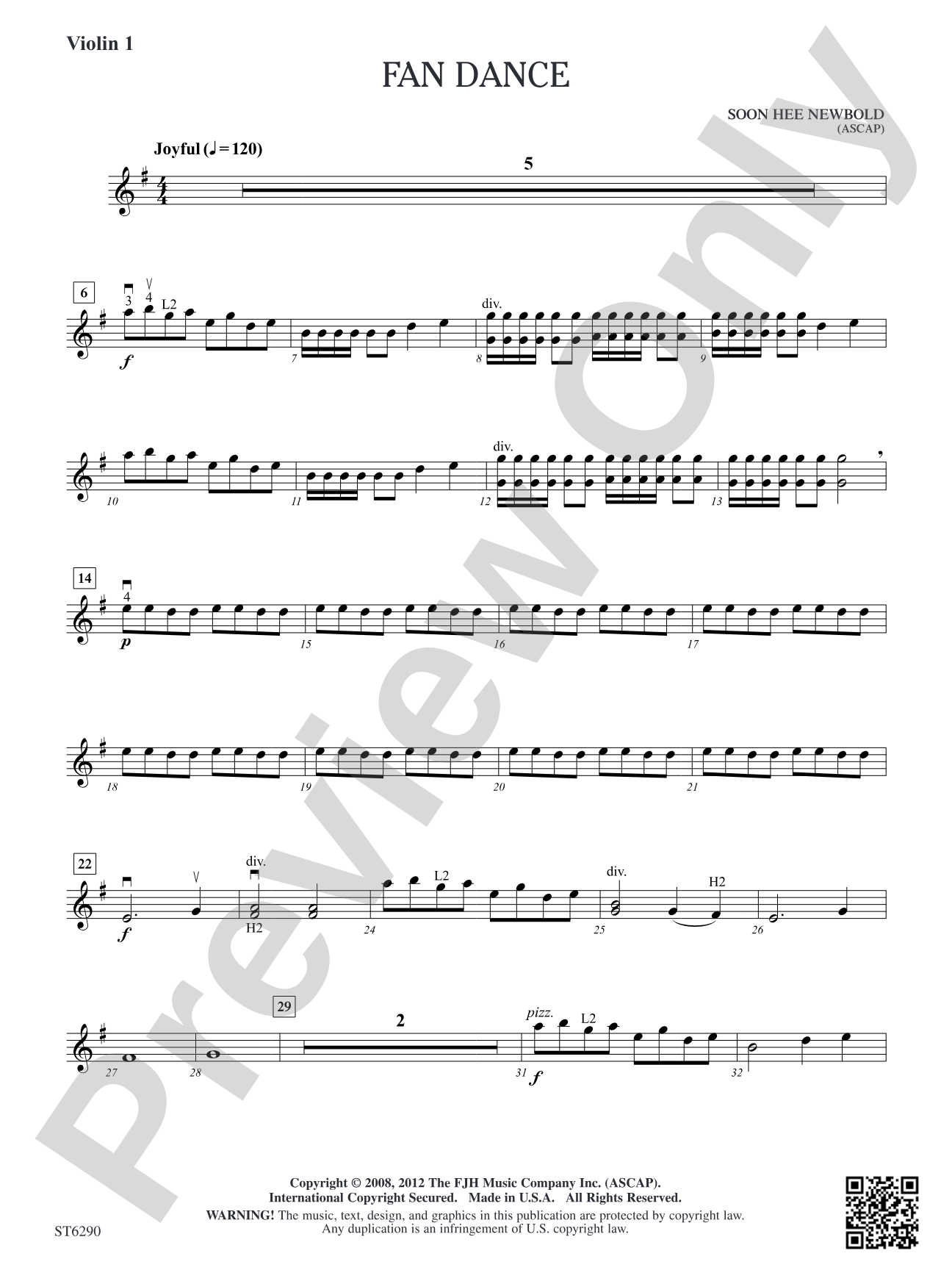 Fan Dance: Violin 1