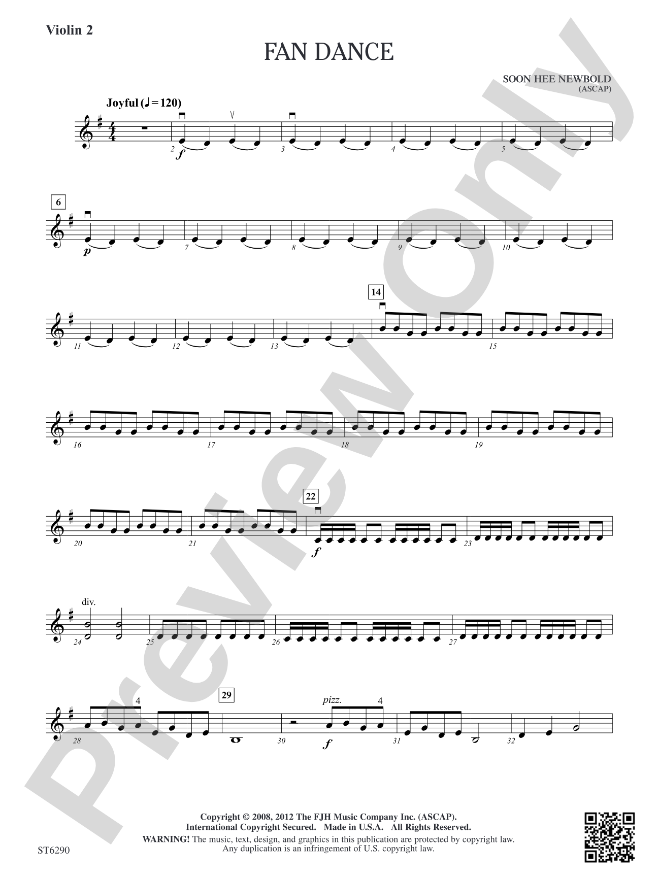 Fan Dance: Violin 2