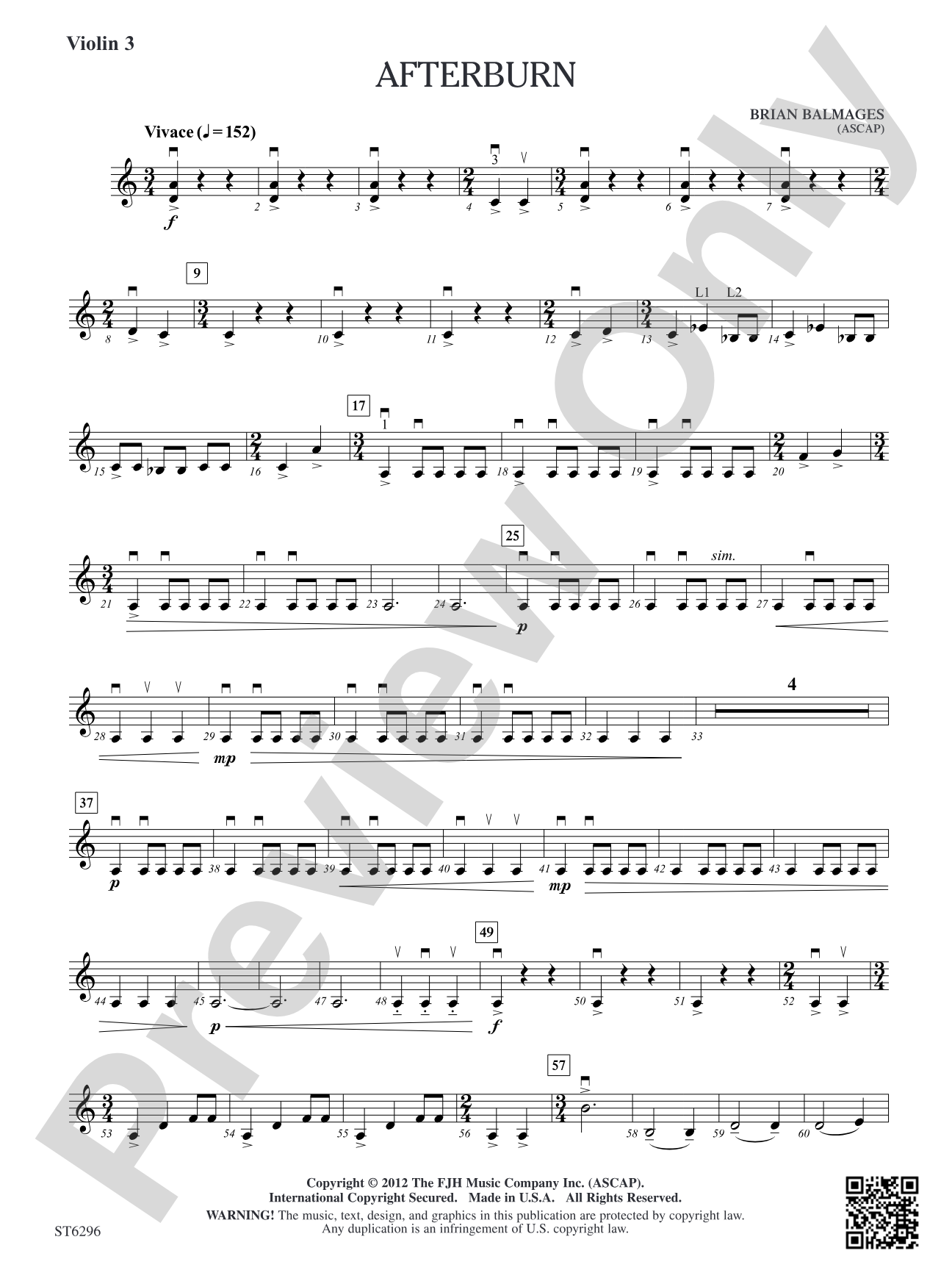 Afterburn: Violin 3 (Viola T.C.)