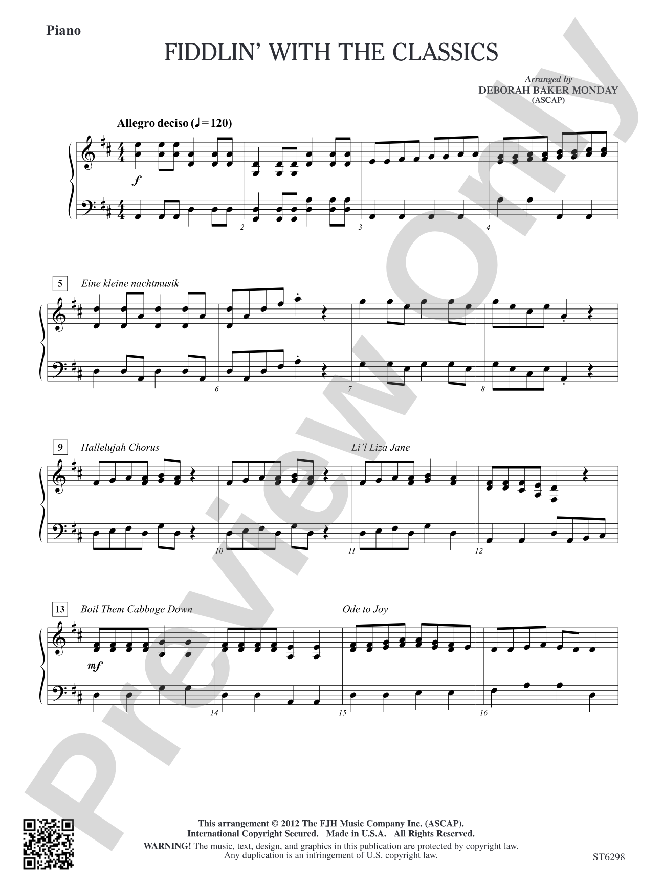 Fiddlin' with the Classics: Piano