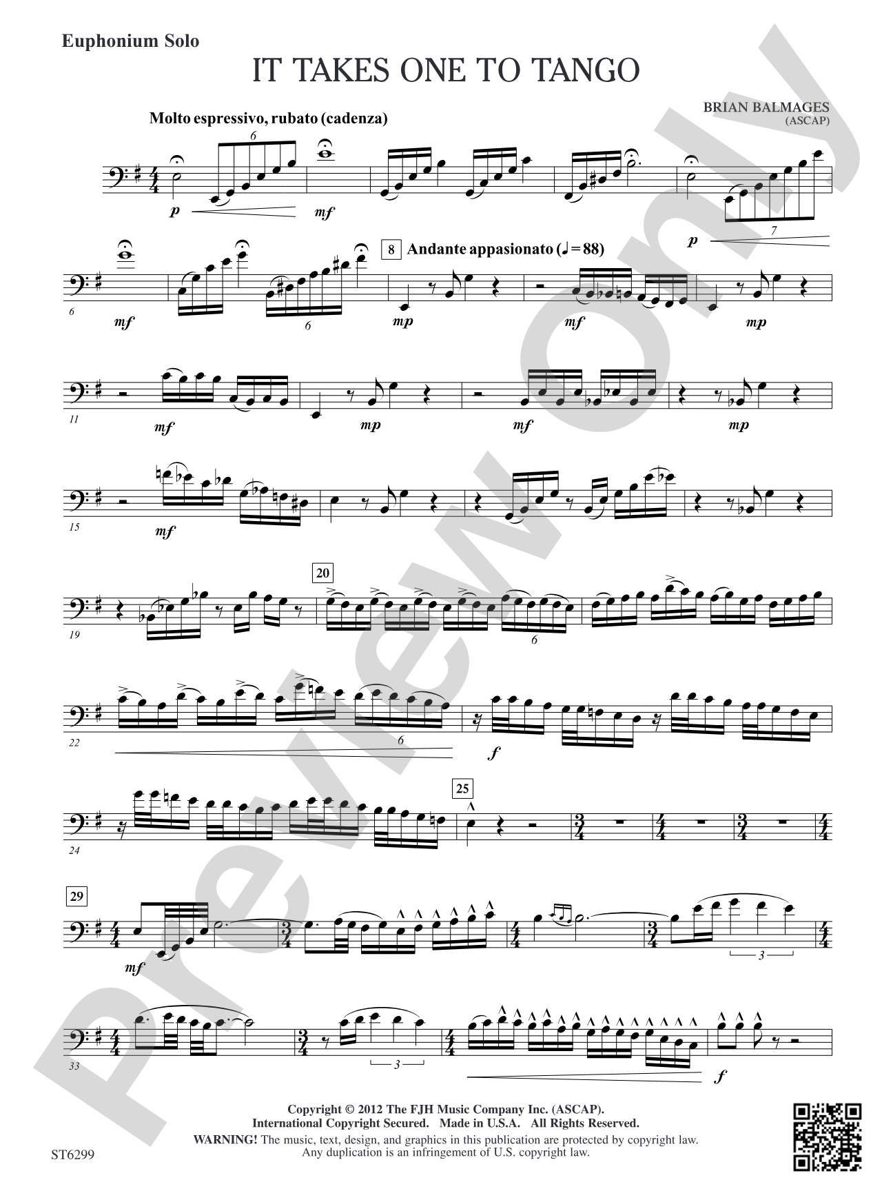 It Takes One to Tango: Solo Euphonium