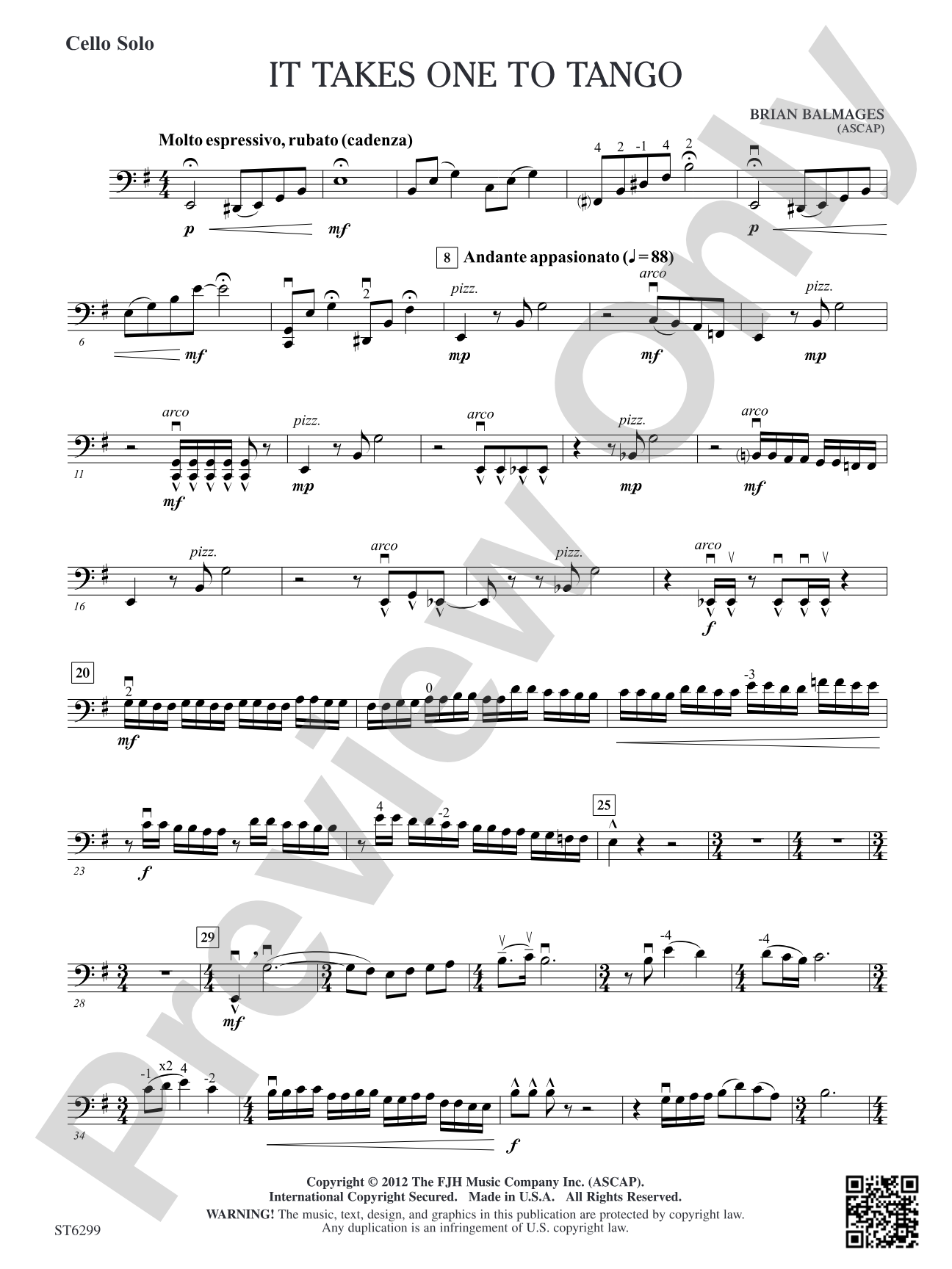 It Takes One to Tango: Solo Cello