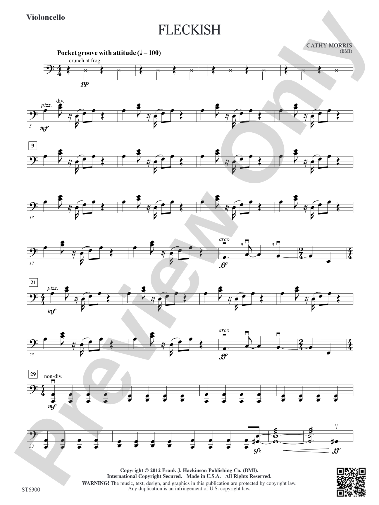 Fleckish: Violoncello