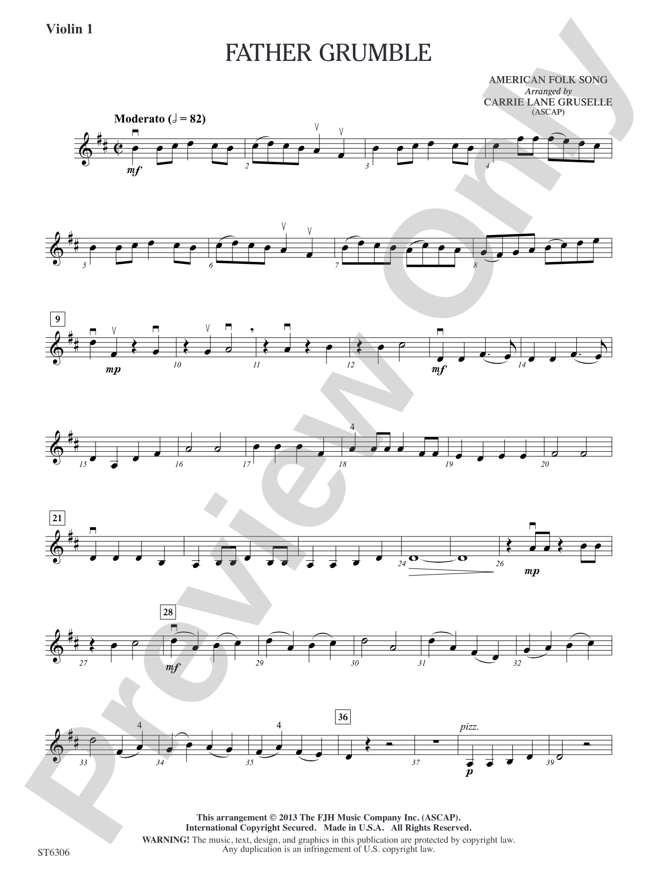 Father Grumble: Violin 1