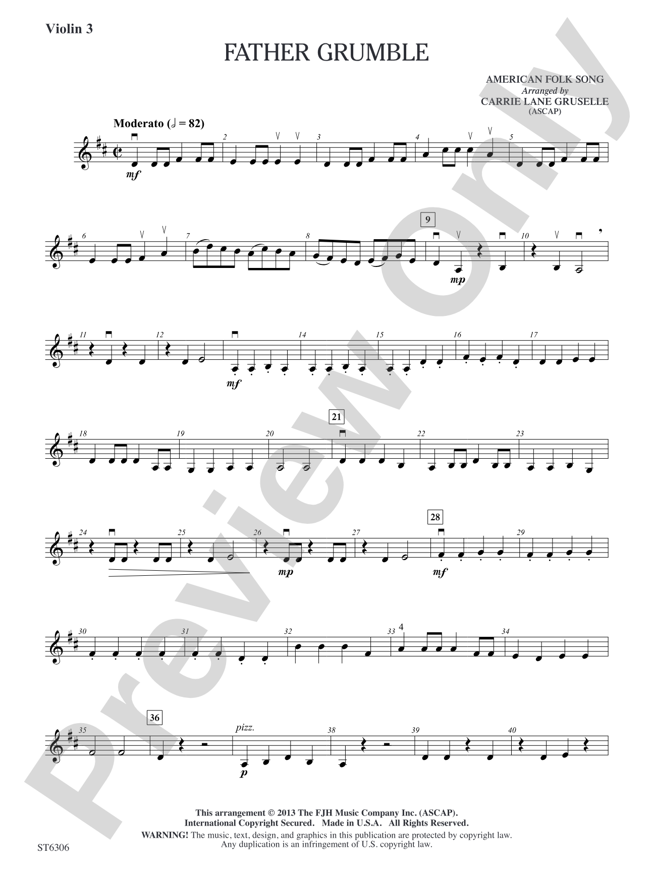 Father Grumble: Violin 3 (Viola T.C.)