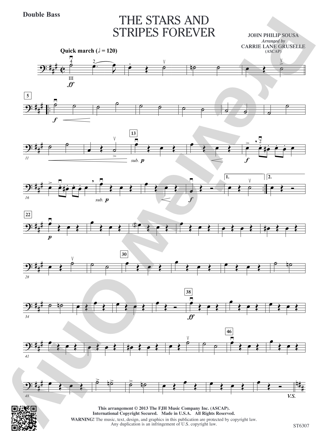 The Stars and Stripes Forever: Double Bass