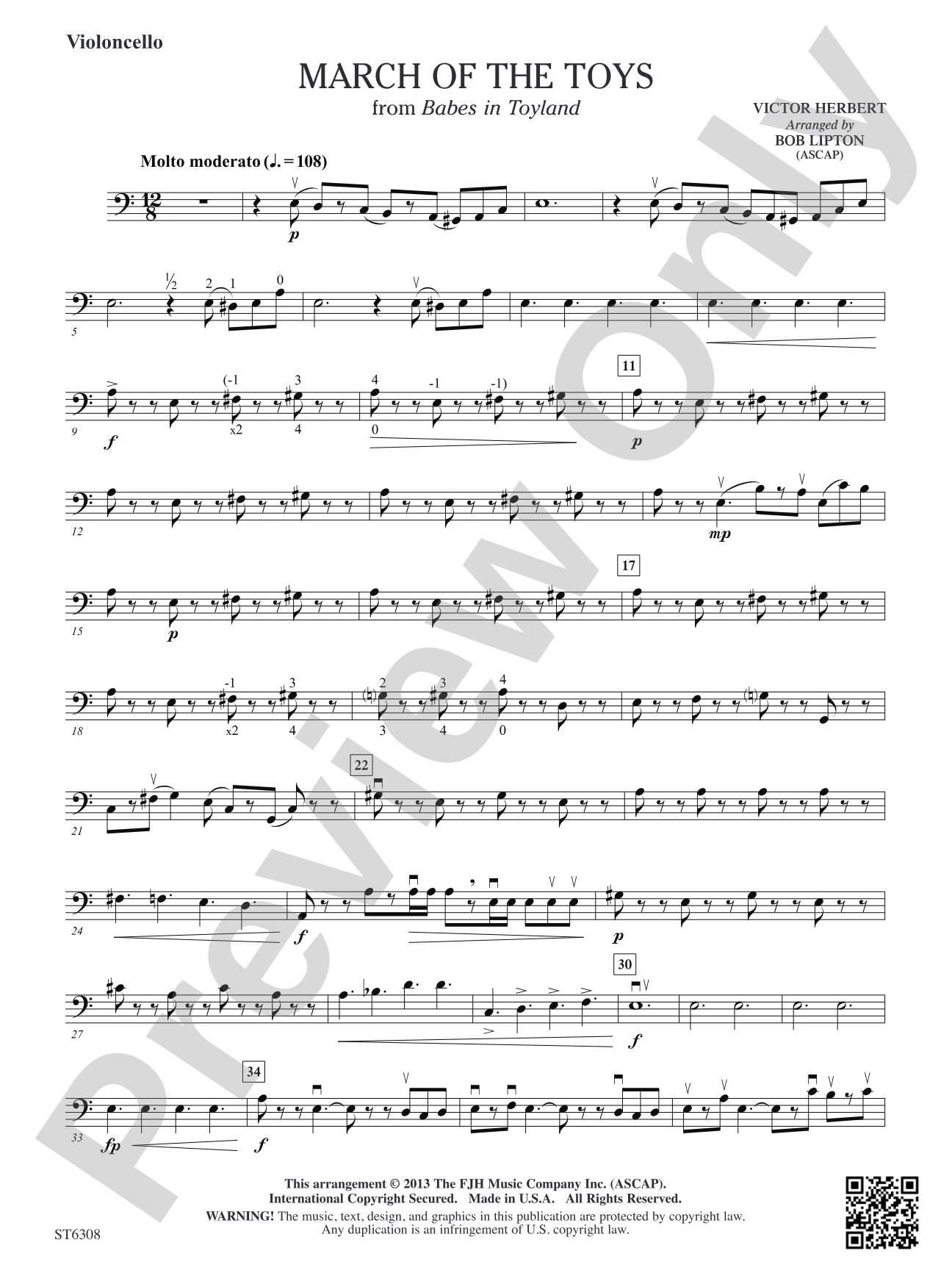March of the Toys: Violoncello