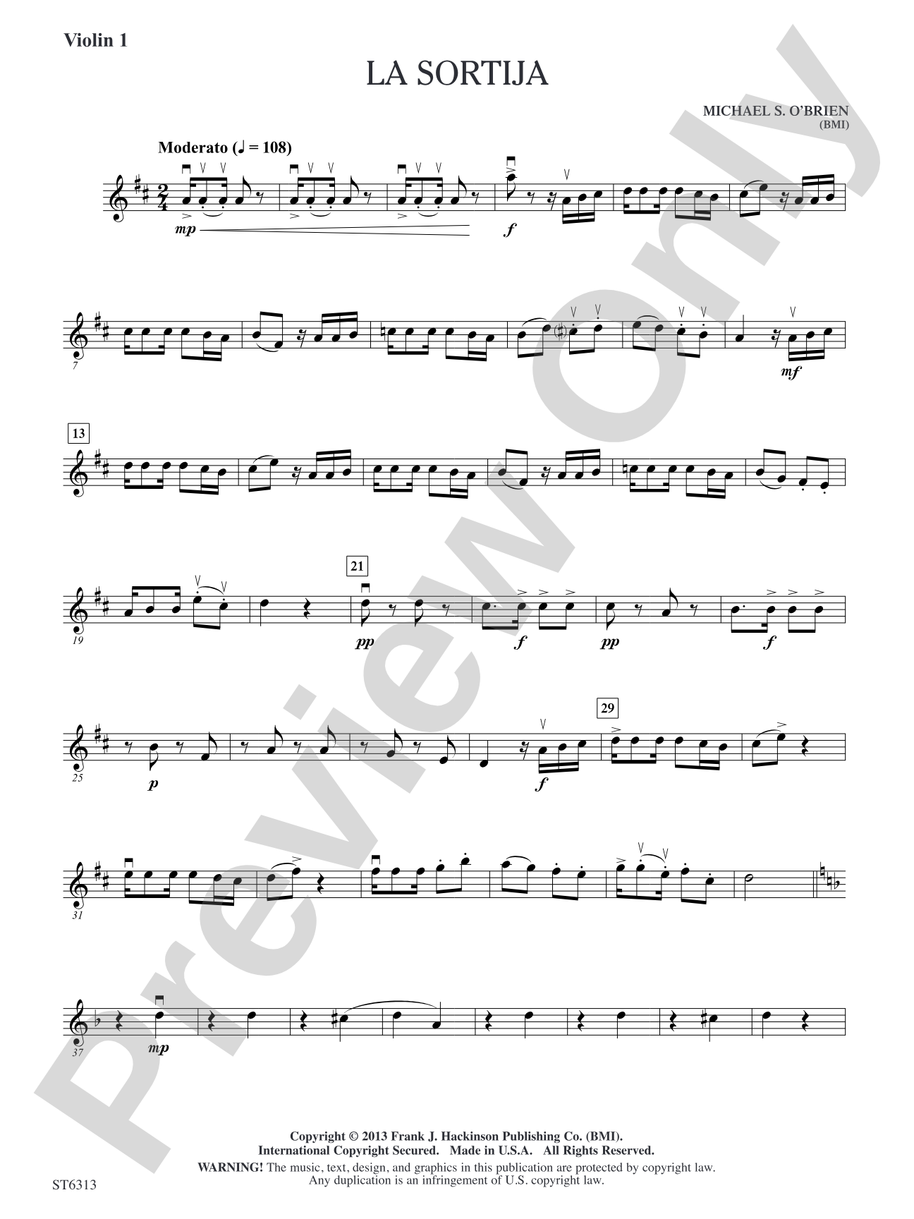 La sortija: Violin 1