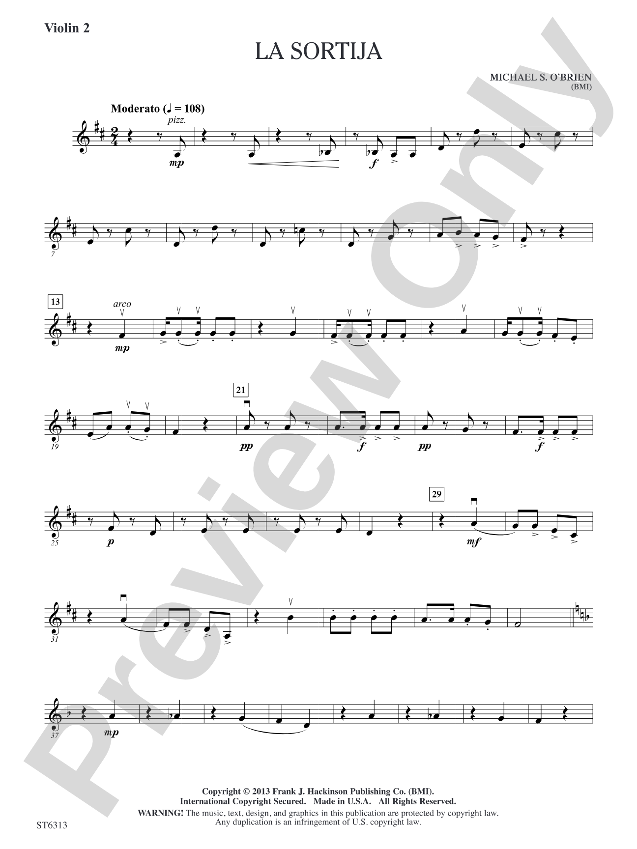 La sortija: Violin 2