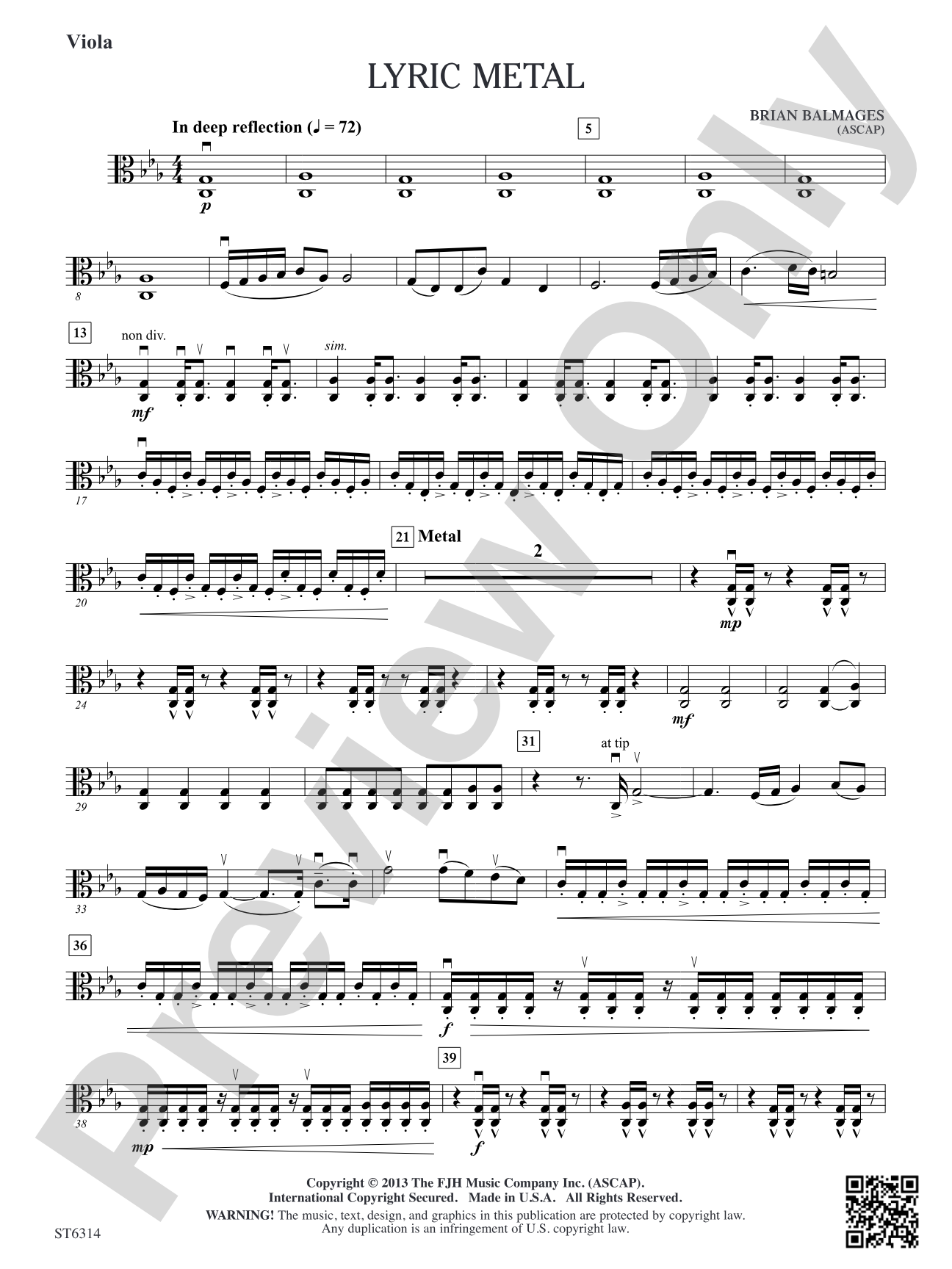 Lyric Metal: Viola