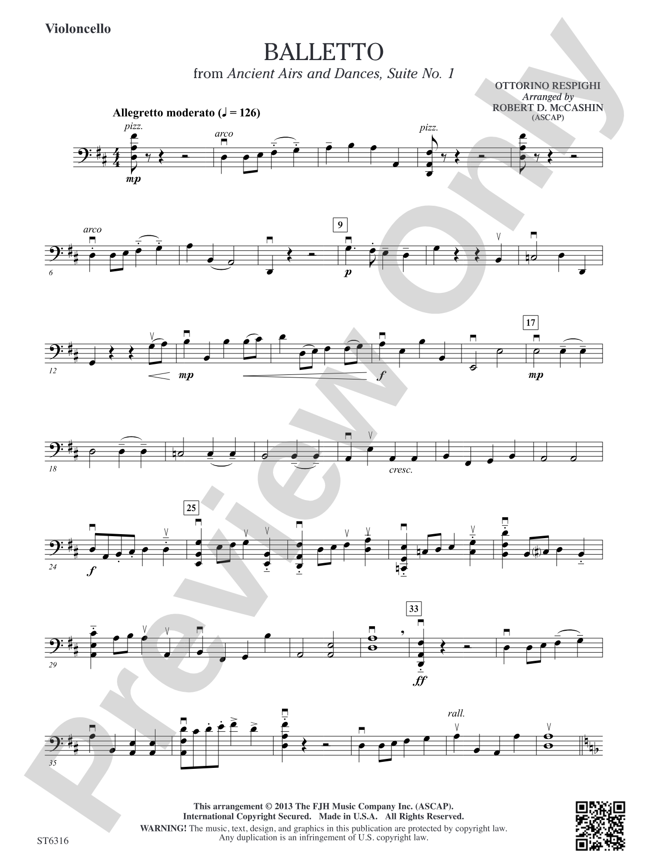 Balletto: Violoncello