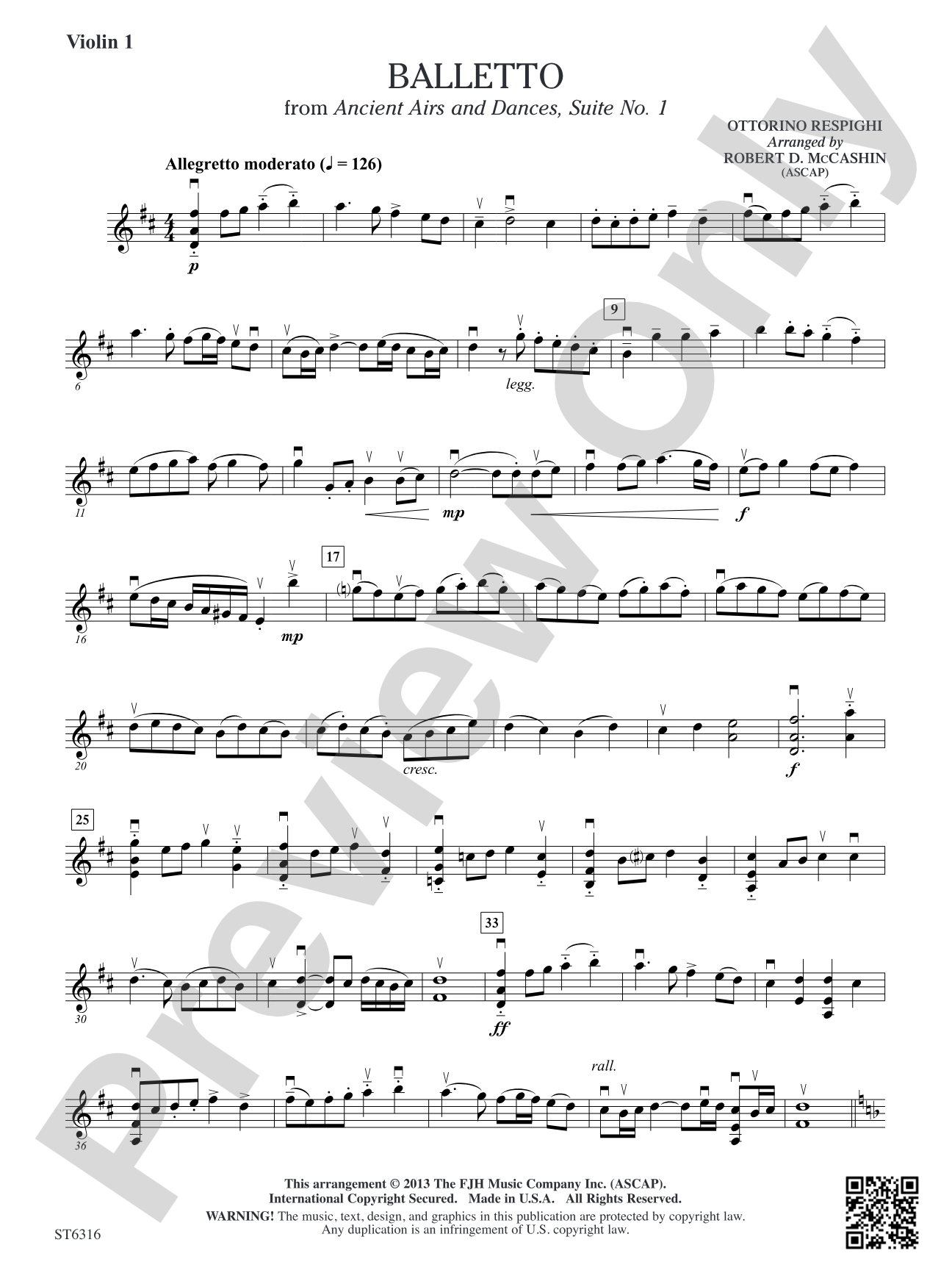 Balletto: Violin 1