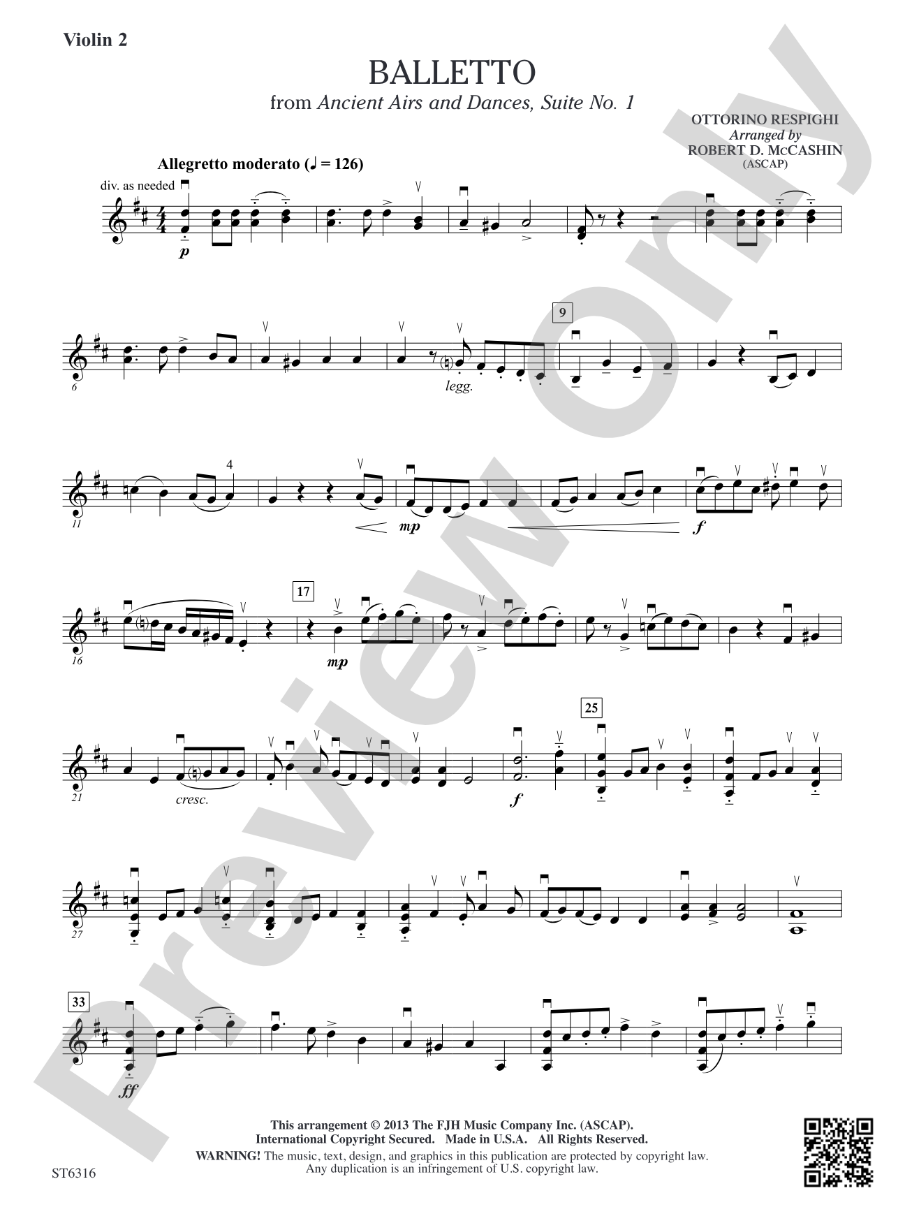 Balletto: Violin 2