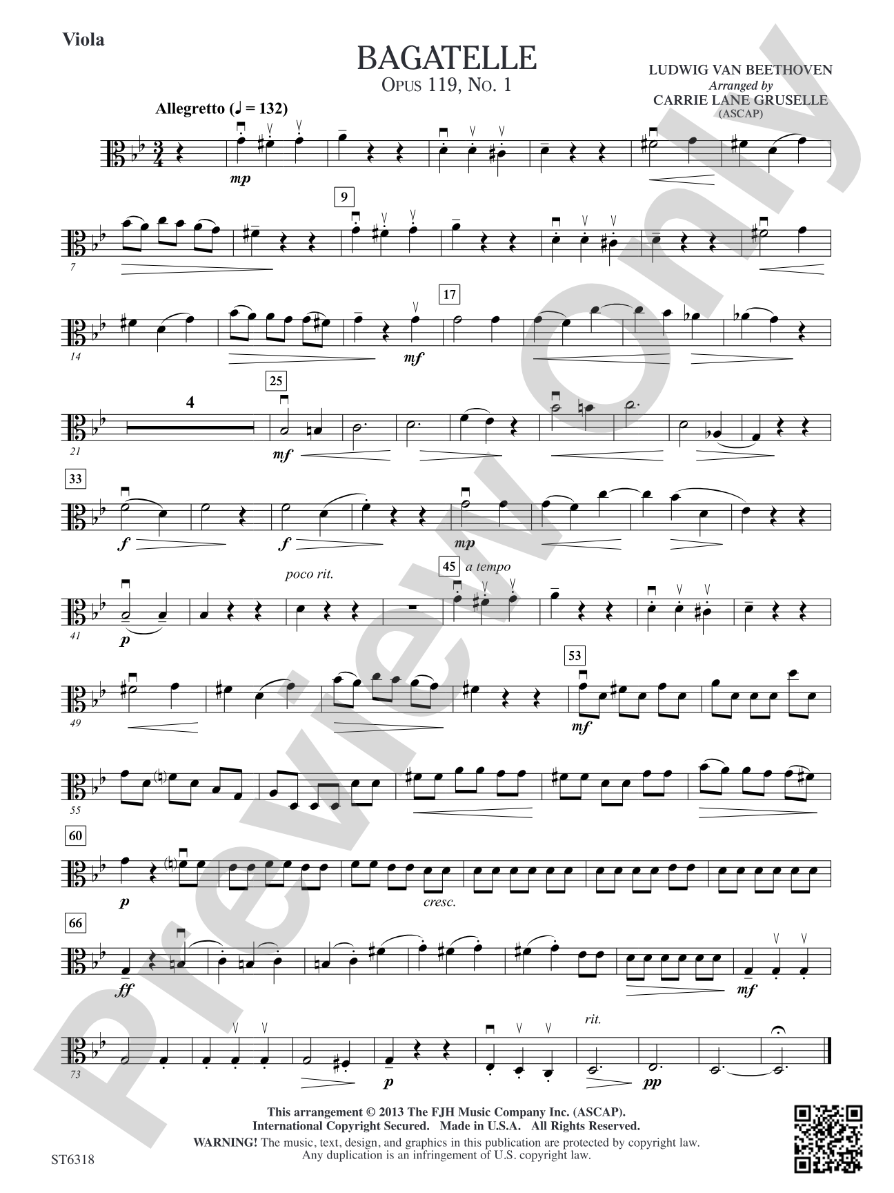 Bagatelle: Viola