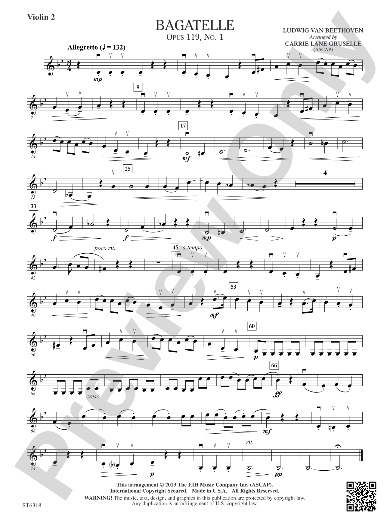 Bagatelle: Violin 2